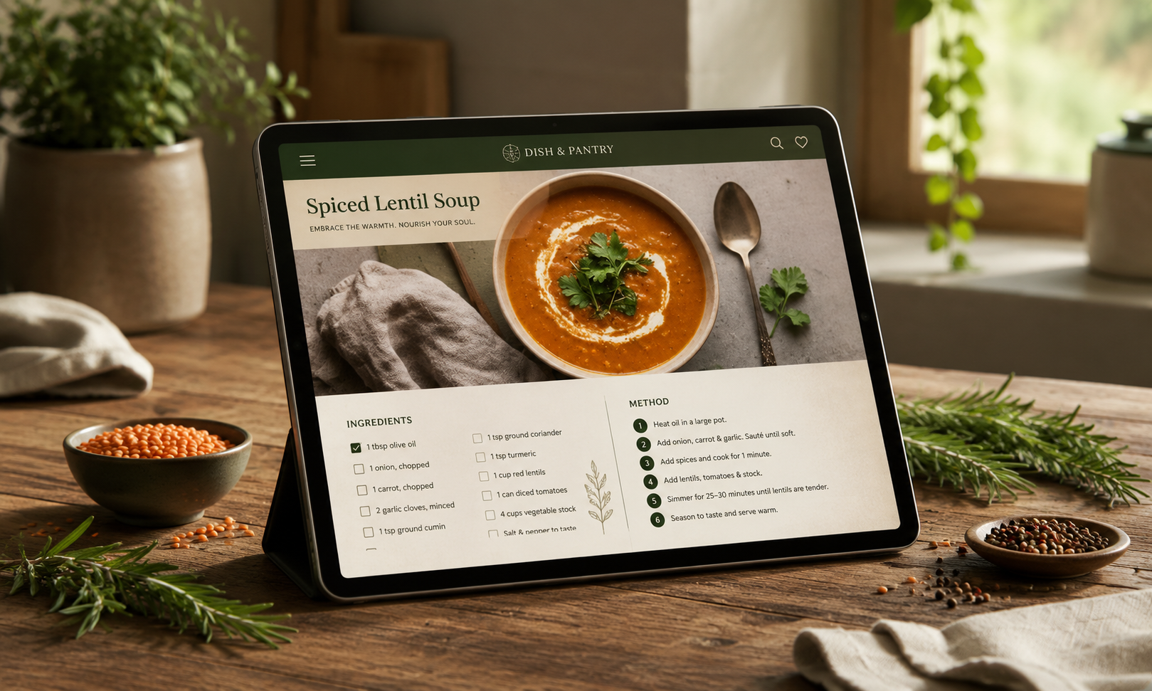 Import a recipe from any link into a clean, structured view